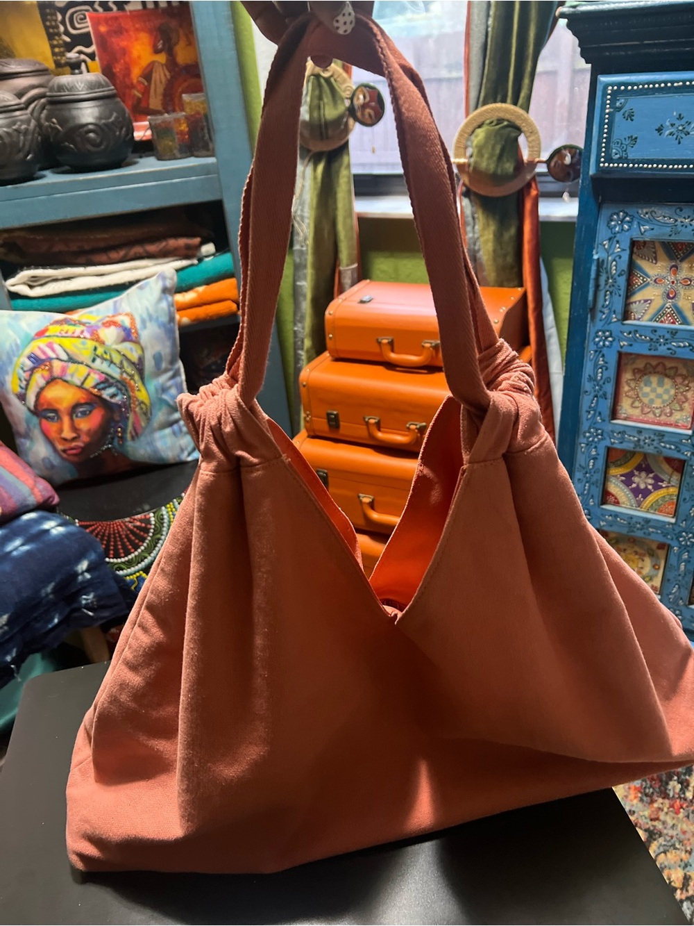 a new day Rust Orange Hobo Shoulder Bag